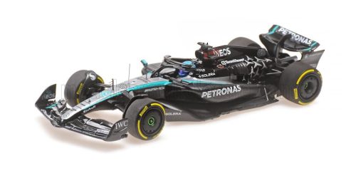 Minichamps - MERCEDES GP  F1  W15 EQ PERFORMANCE TEAM AMG PETRONAS MOTORSPORT N 63 SEASON 2024 GEORGE RUSSELL BLACK SILVER GREEN