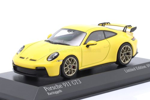 Minichamps - PORSCHE 911 992 GT3 COUPE 2020 - GOLDEN RIMS YELLOW