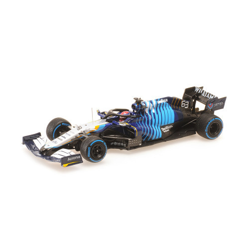 Minichamps - 1:43 Williams Racing Mercedes Fw43B - George Russell - 2Nd Place Belgian Gp 2021