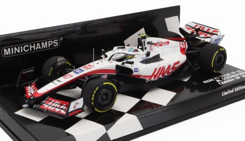 Minichamps - HAAS F1  VF-22 FERRARI TEAM HAAS N 47 CANADA GP 2022 MICK SCHUMACHER WHITE BLACK RED