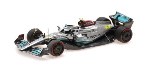 Minichamps - MERCEDES GP F1 W13E TEAM MERCEDES-AMG PETRONAS F1 N 44 2nd BRAZILIAN GP 2022 LEWIS HAMILTON SILVER GREEN