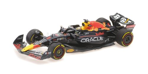 Minichamps - RED BULL F1  RB18 TEAM ORACLE RED BULL RACING N 1 WINNER ABU DHABI GP WORLD CHAMPION 2022 MAX VERSTAPPEN MATT BLUE YELLOW RED