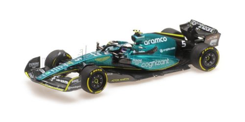 Minichamps - ASTON MARTIN F1 AMR22 TEAM ARAMCO COGNIZART N 5 ABU DHABI GP LAST RACE 2022 SEBASTIAN VETTEL GREEN BLACK