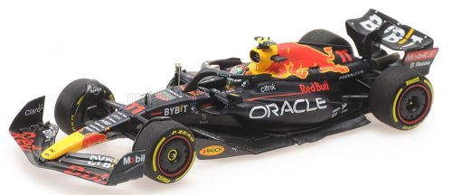 Minichamps - RED BULL F1  RB18 TEAM ORACLE RED BULL RACING N 11 3rd ABU DHABI GP 2022 SERGIO PEREZ MATT BLUE YELLOW RED