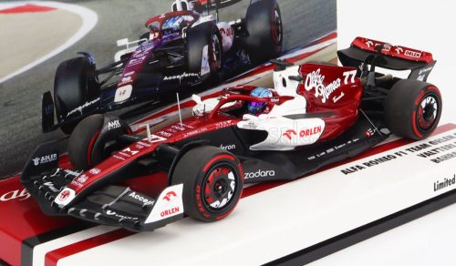 Minichamps - ALFA ROMEO F1  C42 TEAM ORLEN RACING N 77 6th BAHRAIN GP 2022 VALTTERI BOTTAS WHITE RED MET