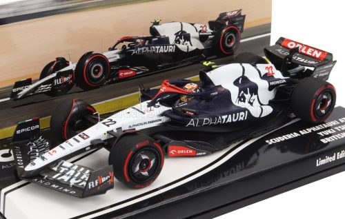 Minichamps - ALPHA TAURI F1  AT04 TEAM ALPHA TAURI N 22 SILVERSTONE BRITISH GP 2023 YUKI TSUNODA BLUE WHITE