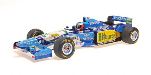 Minichamps - BENETTON F1 B195 TEAM MILD SEVEN RENAULT N 1 WORLD CHAMPION WINNER EUROPEAN GP 1995 MICHAEL SCHUMACHER BLUE YELLOW