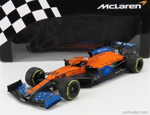 Minichamps - Mclaren F1 Mcl35 Renault Team Mclaren N 55 Austrian Gp 2020 Carlos Sainz Jr. Orange Blue