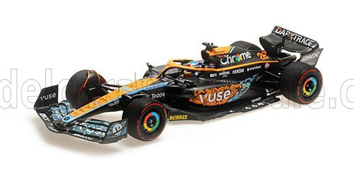 Minichamps - McLAREN  F1  MCL36 TEAM MCLAREN N 28 TEST ABU DHABI 2022 OSCAR PIASTRI ORANGE LIGHT BLUE