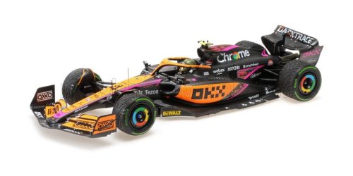 Minichamps - McLAREN  F1  MCL36 TEAM MCLAREN N 4 SINGAPORE GP 2022 LANDO NORRIS ORANGE LIGHT BLUE