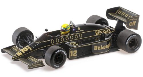 Minichamps - LOTUS F1  98T RENAULT TURBO N 12 SEASON DIRTY VERSION 1986 AYRTON SENNA BLACK GOLD