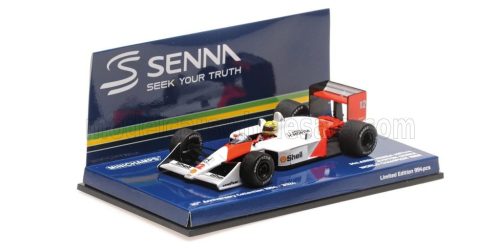 Minichamps - McLAREN F1  HONDA MP4/4 N 12 WORLD CHAMPION DIRTY VERSION SEASON 1988 AYRTON SENNA RED WHITE