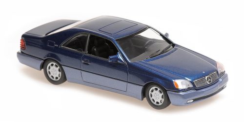 Minichamps - 1:43 MERCEDES-BENZ 600SEC COUPE – 1992 – BLUE METALLIC - MAXICHAMPS