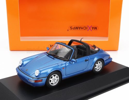 Minichamps - PORSCHE 911 964 TARGA CABRIOLET 1991 BLUE MET