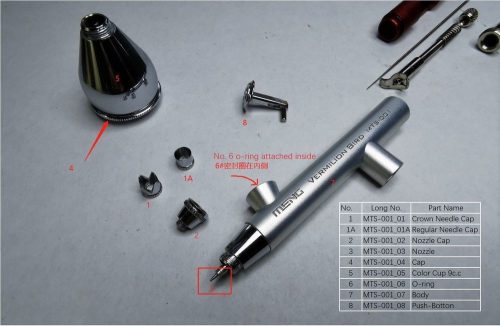 Meng Model - Nozzle -VERMILION BIRD 0.3mm AIRBRUSH