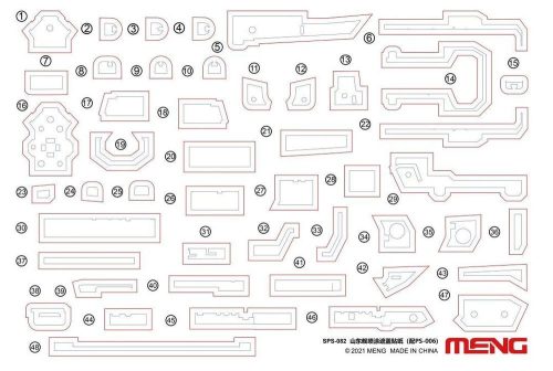 Meng Model - PLA Navy Shandong Paint Masks (For PS-006)