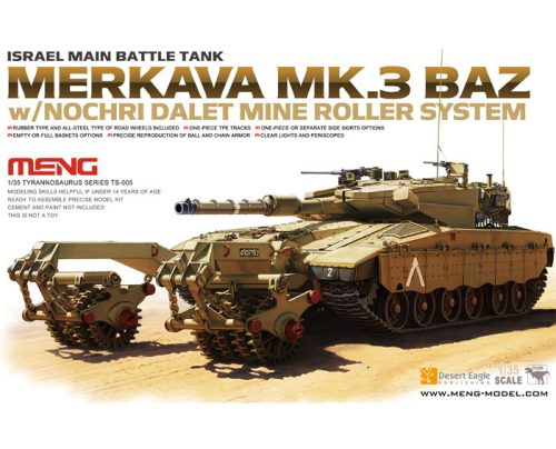 Meng Model - Israel Main Battle Tank Merkava Mk.3 Baz W/Norchi Dalet Mine Roller