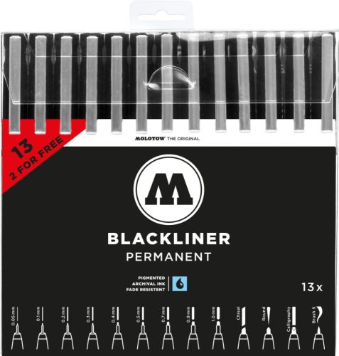 Molotow - Blackliner Complete Set 13