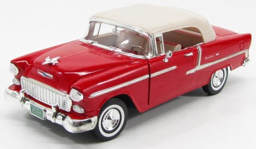 Motor-Max - CHEVROLET BEL AIR CABRIOLET CLOSED 1955 RED CREAM