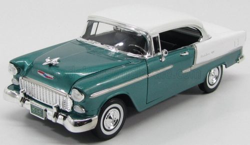 Motor-Max - CHEVROLET BEL AIR CABRIOLET CLOSED 1955 GREEN MET WHITE