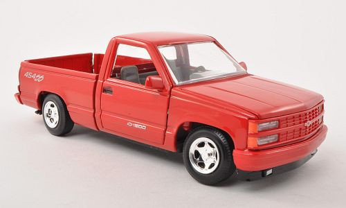 Motor-Max - Chevrolet 1500 Pick Up 454 SS, rot, 1992, 1:24