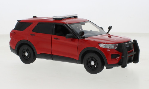 Motor-Max - Ford Police Interceptor Utility, rot, 2022, 1:24