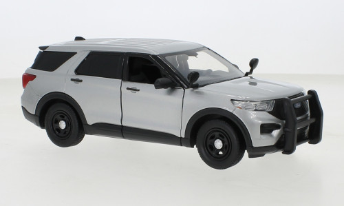 Motor-Max - Ford Police Interceptor Utility, silber, 2022, 1:24