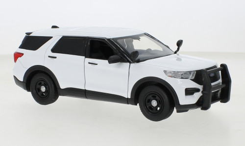 Motor-Max - Ford Police Interceptor Utility, weiss, 2022, 1:24