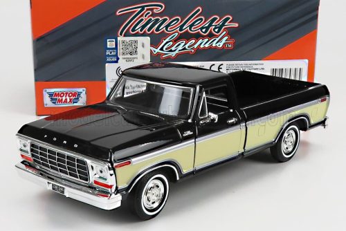 Motor-Max - FORD USA F-150 PICK-UP CUSTOM 1979 BLACK CREAM