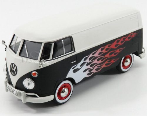 Motor-Max - VOLKSWAGEN T1 TYPE 2 VAN CUSTOM GARAGE 1962 MATT BLACK WHITE