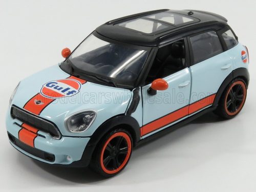 Motor-Max - MINI COOPER S COUNTRYMAN GULF 2010 LIGHT BLUE ORANGE