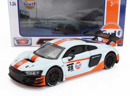 Motor-Max - AUDI R8 LMS GT3 N 28 GULF RACING 2020 LIGHT BLUE ORANGE