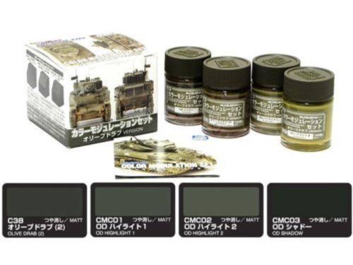 Mr. Hobby - Color Modulation Set Olive Drab Ver. CS581