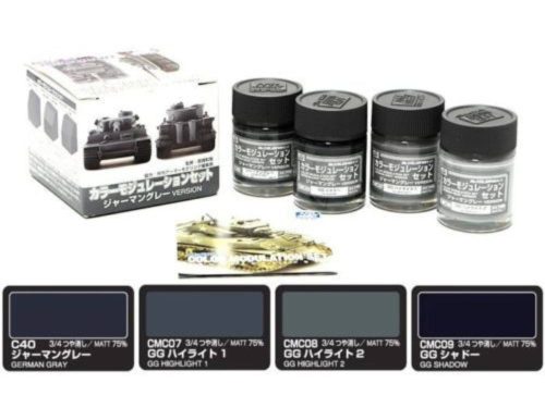 Mr. Hobby - Color Modulation Set German Grey Ver. CS583