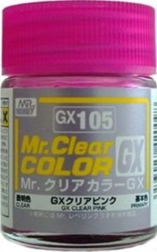 Mr. Hobby - Mr Hobby -Gunze Mr. Clear Color GX (18 ml) Clear Pink