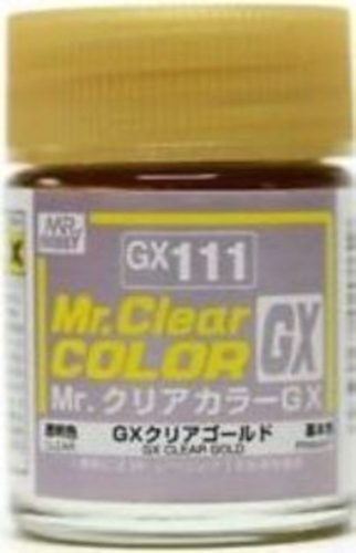 Mr Hobby - Gunze - Mr Hobby -Gunze Mr. Clear Color GX (18 ml) Clear Gold