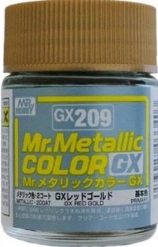 Mr Hobby - Gunze - Mr Hobby -Gunze Mr. Metallic Color GX (18 ml) Red Gold