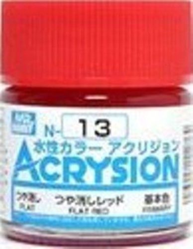 Mr. Hobby - Mr Hobby -Gunze Acrysion (10 ml) Flat Red