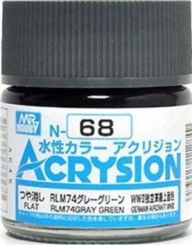 Mr Hobby - Gunze - Mr Hobby -Gunze Acrysion (10 ml) RLM74 Gray Green