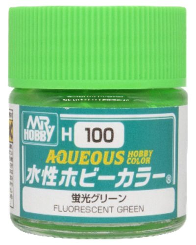 Mr Hobby - Mr Hobby -Gunze Aqueous Hobby Colors  (10 ml) Fluorescent Green