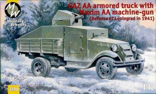 Military Wheels - GAZ AA armored truck with Maxim AA gun