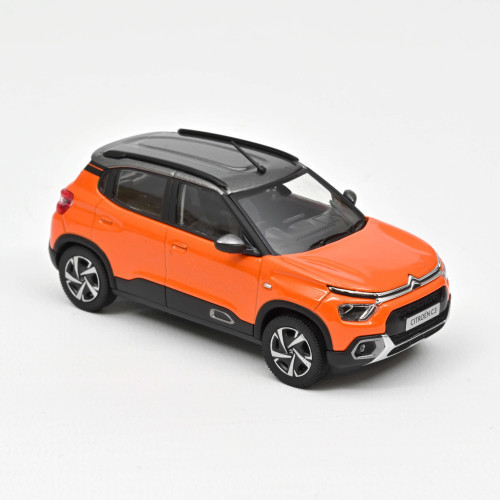 Norev - 1:43 Citroen C3 (Indian Market) 2021 - Orange & Grey Roof