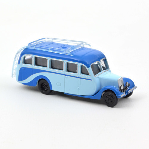 Norev - 1:87 Citroen U23 Autocar 1947 Clear And Middle Blue