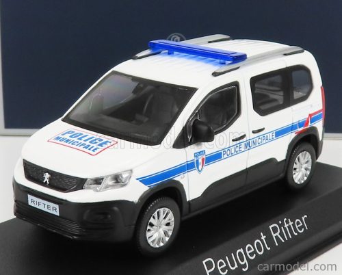 Norev - Peugeot Rifter Police Municipale 2019 White Blue