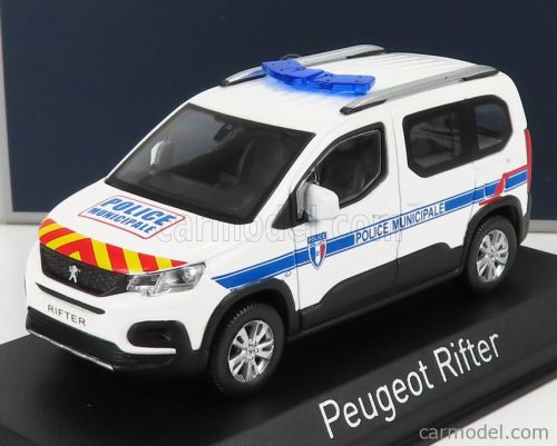 Norev - Peugeot Rifter Police Municipale 2019 White Blue Red Yellow