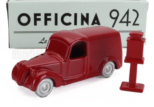 Officina-942 - FIAT 508 C/1100 VAN FURGONE VIBERTI REGIE POSTE 1938 RED