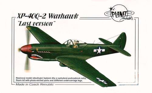 Planet Models - XP 40Q-2 Warhawk, letzte Ausführung