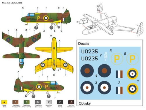 Planet Models - Miles M.35 Libellula