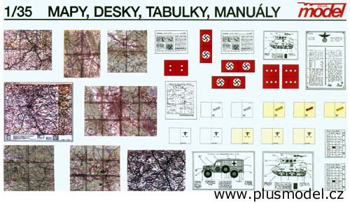 Plus model - 1/35 Maps, boards, manuals