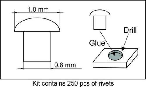 Plus Model - Rivets 1,0 mm